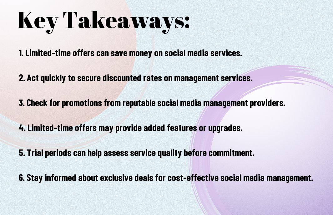 , Are You Taking Advantage Of Limited-Time Offers On Social Media Management Services?